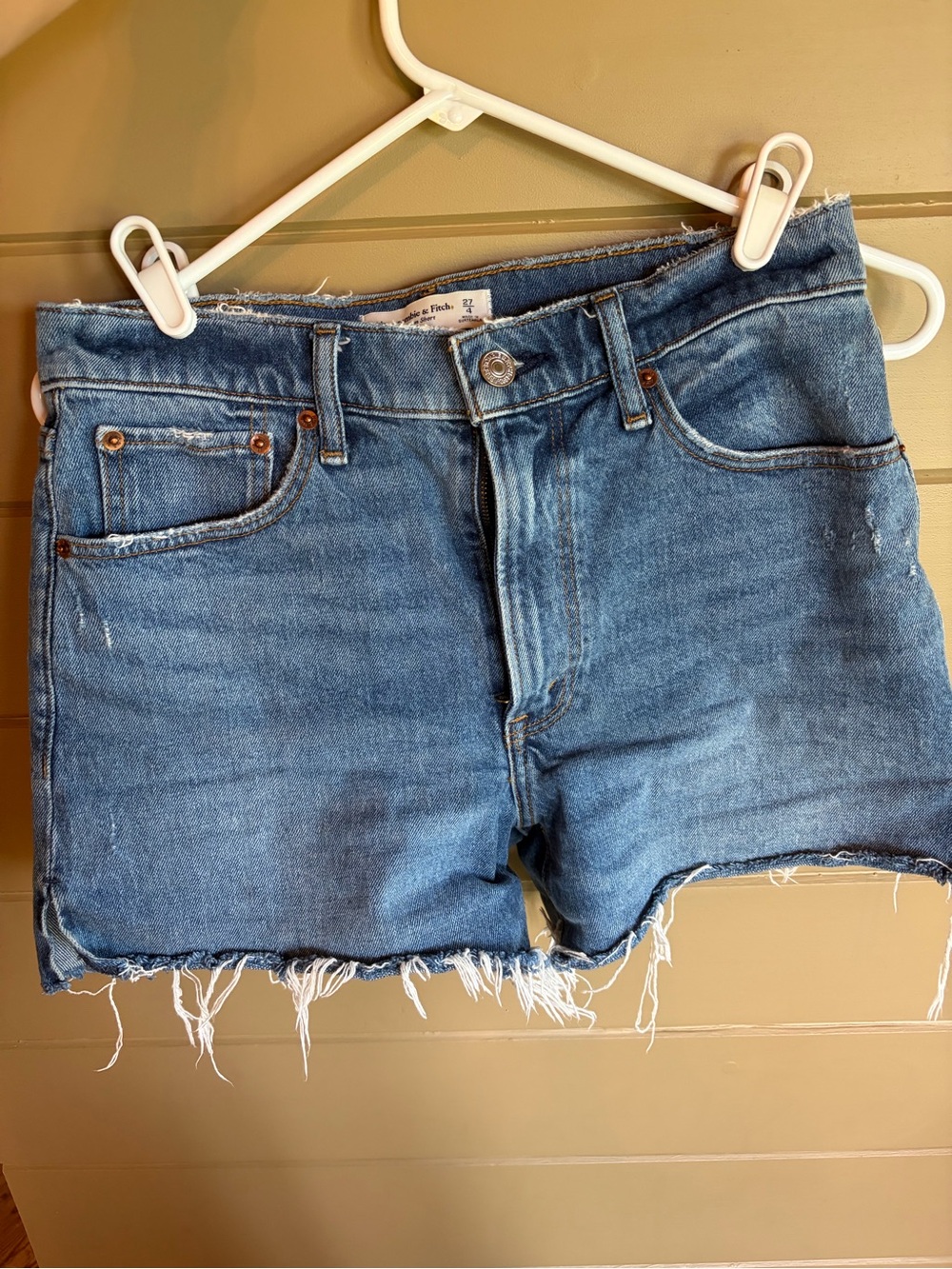 Abercrombie & Fitch High-Rise Denim Shorts